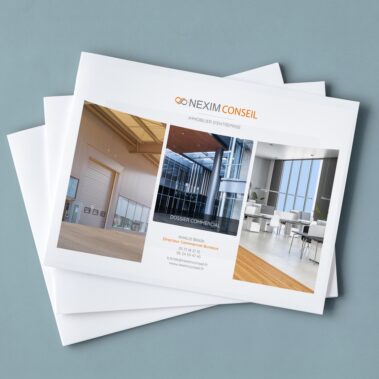 Conception dossier commercial - Graphiste Freelance spécialisé en Création de Logos, de Plans de localisation (maps personnalisées) et de Visuels sur-mesure.